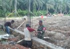Babinsa Martasari Kawal Pembangunan Koperasi Desa Merah Putih, Pastikan Progres Sesuai Rencana