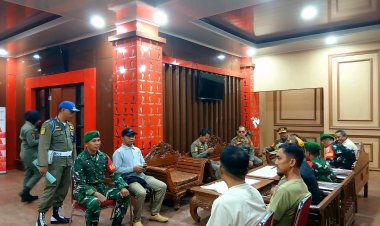 Babinsa Koramil 1402-01/Polewali Gelar Patroli Gabungan Bersama Satpol PP dan Dinsos Polman