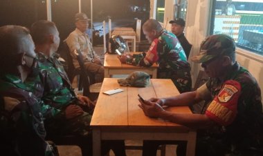 Sinergi Koramil dan Satpol PP, Patroli Malam Sasar Titik Kumpul Anak Muda di Matakali