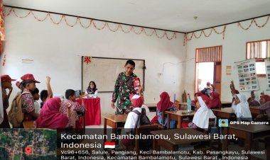 Babinsa Desa Pangiang Turun Langsung Mengajar, Wujud Kepemimpinan TNI Dukung Pendidikan Dasar di Pasangkayu